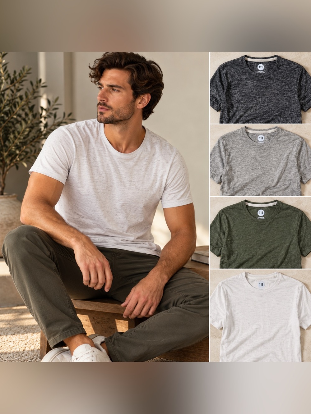 Express One Eleven Supersoft Tee Lot of 4 Men's Crewneck Size M